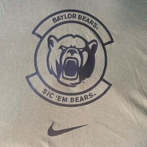 Baylor Nike Olive Dri-FIT long sleeve shirt